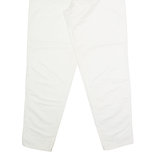 NORWISS Womens Trousers White Regular Straight W30 L31