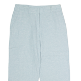 YESSICA Womens Trousers Blue Regular Straight Linen W32 L23