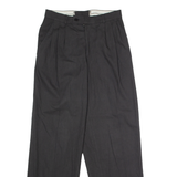 Mens Trousers Black Regular Straight W28 L29