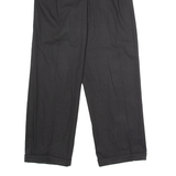 Mens Trousers Black Regular Straight W28 L29