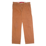 ALBERTO Outdoor Mens Trousers Brown Regular Straight W38 L34