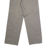 FREY Mens Twill Trousers Grey Regular Straight W33 L30