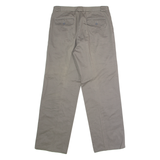 FREY Mens Twill Trousers Grey Regular Straight W33 L30