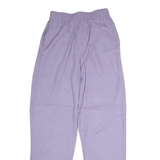 BADER Womens Trousers Purple Regular Straight 90s Linen W26 L32