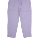 BADER Womens Trousers Purple Regular Straight 90s Linen W26 L32