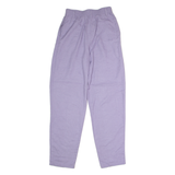 BADER Womens Trousers Purple Regular Straight 90s Linen W26 L32