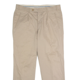 HITL Mens Trousers Beige Regular Straight W36 L30