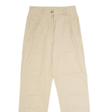 GUIDO MARIA KRETSCHMER Cuffed Womens Trousers Beige Regular Straight W28 L31