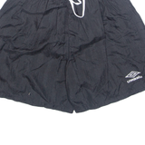 UMBRO Mens Sports Shorts Black Relaxed L W26
