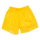 CHAMPION Mens Sports Shorts Yellow Relaxed XL W36