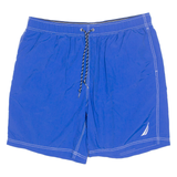 NAUTICA Mesh Lined Mens Swimming Shorts Blue Relaxed L W34