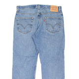 LEVI'S 505 Jeans Mens Blue Regular Straight Stone Wash W36 L29