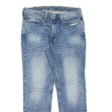 LEVI'S 514 Jeans Mens Blue Regular Straight Stone Wash W36 L32