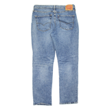 LEVI'S 514 Jeans Mens Blue Regular Straight Stone Wash W36 L32