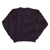 Womens Jumper Purple Chunky Knit UK 8