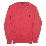 U.S. POLO ASSN. Mens Jumper Red Tight Knit L