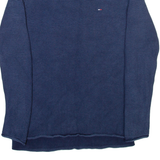 TOMMY HILFIGER Long Womens Jumper Blue Tight Knit M