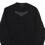 FRANKIE MORELLO Fighter Jet Womens Jumper Black Tight Knit S