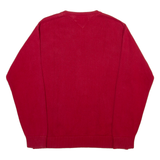TOMMY HILFIGER Mens Jumper Red Tight Knit L
