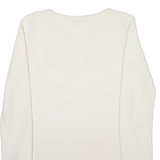 HUGO BOSS Womens Jumper Cream Open Knit XS