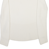 HUGO BOSS Womens Jumper Cream Open Knit XS
