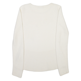 HUGO BOSS Womens Jumper Cream Open Knit XS