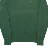 TOMMY HILFIGER Mens Jumper Green Tight Knit M