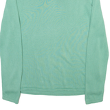 TOM TAILOR Lightweight Mens Jumper Green V-Neck Tight Knit M