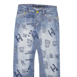 CIPO & BAXX Mens Jeans Blue Regular Straight Stone Wash W29 L30