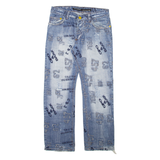 CIPO & BAXX Mens Jeans Blue Regular Straight Stone Wash W29 L30