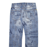 CIPO & BAXX Mens Jeans Blue Regular Straight Stone Wash W29 L30