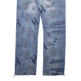 CIPO & BAXX Mens Jeans Blue Regular Straight Stone Wash W29 L30