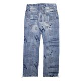 CIPO & BAXX Mens Jeans Blue Regular Straight Stone Wash W29 L30