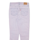 LEVI'S 722 High Rise Big E Womens Jeans Pink Slim Skinny W28 L27
