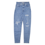LEVI'S Womens Jeans Blue Slim Mom W24 L29