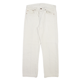 LEVI'S Mens Jeans Cream Regular Straight W30 L27