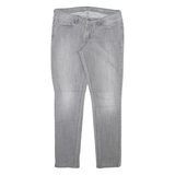 LEVI'S Demi Curve Womens Jeans Grey Slim Skinny Stone Wash W30 L29
