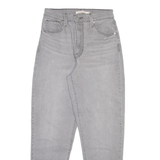 LEVI'S Womens Jeans Grey Relaxed Mom Stone Wash W26 L27