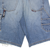 FUBU Distressed Mens Jorts Shorts Blue L W36