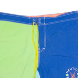 NAUTICA Mens Sports Shorts Blue Colourblock L W38