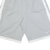 NIKE Mens Sports Shorts Grey Relaxed S W26
