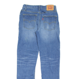 LEVI'S 514 Boys Jeans Blue Regular Straight Stone Wash W29 L31