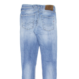 REPLAY Mens Jeans Blue Slim Straight Stone Wash W29 L32