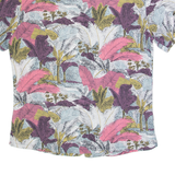 PULL & BEAR Womens Printed Blouse Purple Floral M