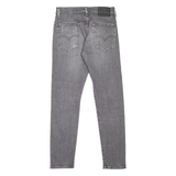LEVI'S 512 BIG E Jeans Mens Grey Slim Tapered Stone Wash W30 L32