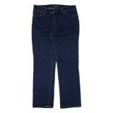 LAUREN RALPH LAUREN Womens Jeans Blue Regular Straight W32 L28