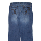 CALVIN KLEIN JEANS Womens Jeans Blue Relaxed Straight W32 L27