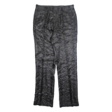 Chino Mens Trousers Black Regular Straight W32 L33