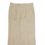 Chino Mens Trousers Beige Regular Straight W32 L29