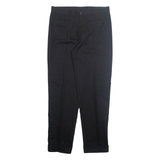 MANHATTAN CLUB Chino Workwear Mens Trousers Black Regular Straight W34 L32